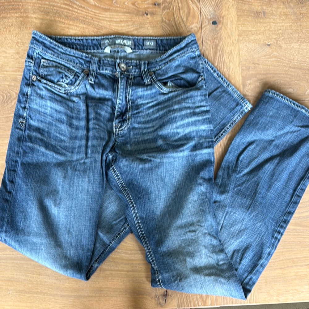 BKE Blue Slim Jeans with Natural Fading